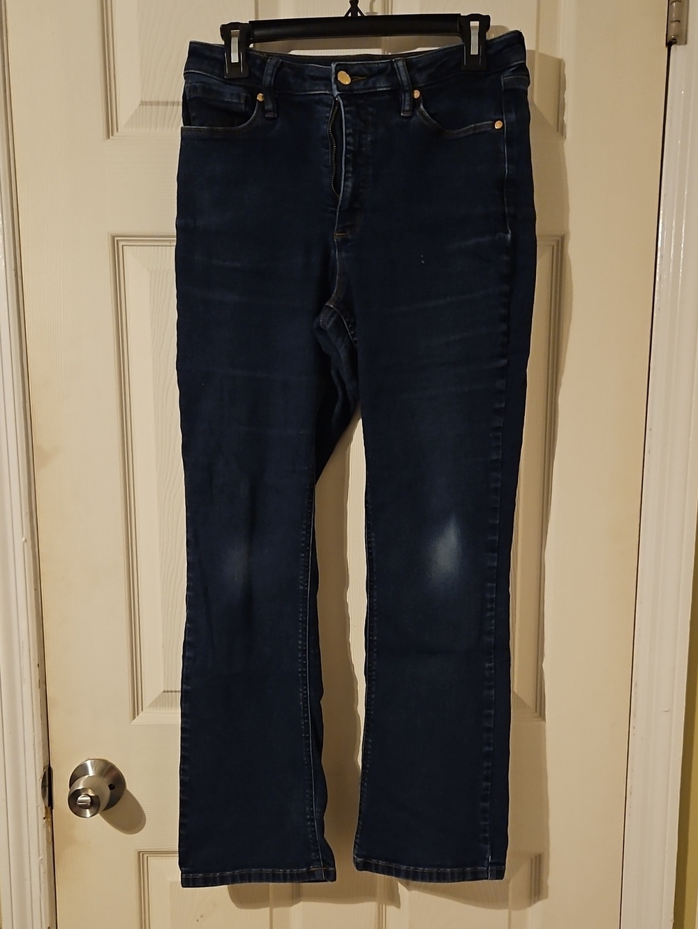 Anne Klein Dark Blue Boot Cut Jeans